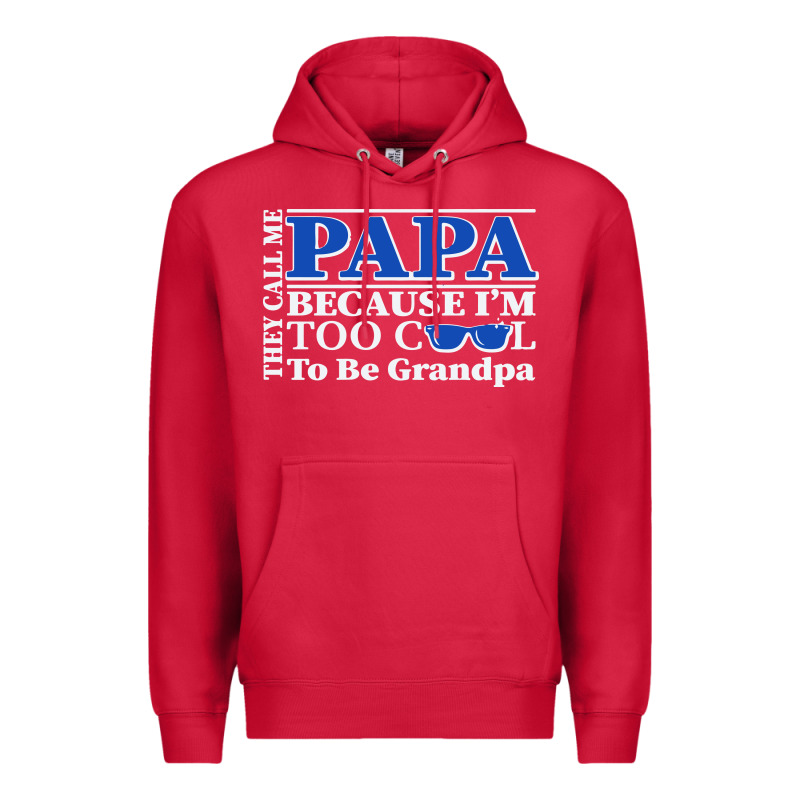 They Call Me Papa Because I'm Too Cool To Be Grandpa Premium Hoodie by linhVisuals | Teevron