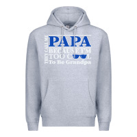 Heather Grey they call me papa because i'm too cool to be grandpa Premium Hoodie - linhVisuals
