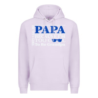 Lilac they call me papa because i'm too cool to be grandpa Premium Hoodie - linhVisuals
