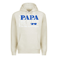 Oatmeal Heather they call me papa because i'm too cool to be grandpa Premium Hoodie - linhVisuals