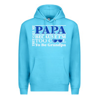 Ocean Blue they call me papa because i'm too cool to be grandpa Premium Hoodie - linhVisuals