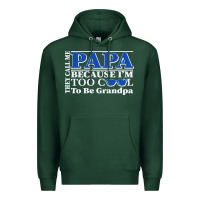 Sports Green they call me papa because i'm too cool to be grandpa Premium Hoodie - linhVisuals