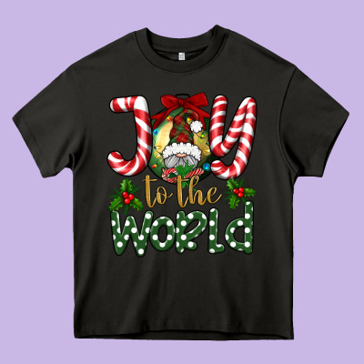 Joy To The World Heavy Core Tee Designed By Bundleandbundleshop