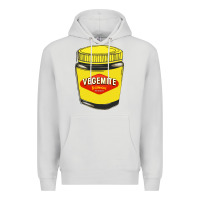 Dove Grey vegemite Premium Hoodie - linhVisuals