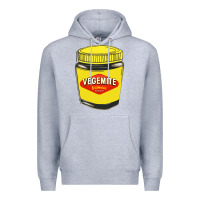 Heather Grey vegemite Premium Hoodie - linhVisuals