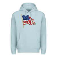 Blue Mist American flag Premium Hoodie - linhVisuals