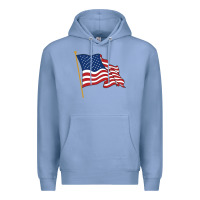 Colony Blue American flag Premium Hoodie - linhVisuals