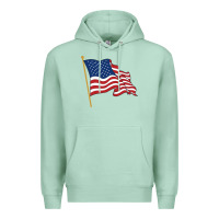 Seafoam American flag Premium Hoodie - linhVisuals
