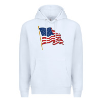 White American flag Premium Hoodie - linhVisuals