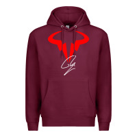 Burgundy RAFA Premium Hoodie - linhVisuals