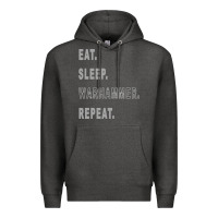 Charcoal Heather warhammer Premium Hoodie - linhVisuals