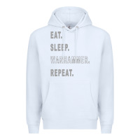 White warhammer Premium Hoodie - linhVisuals