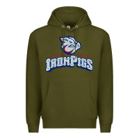 Army Green lehigh valley ironpigs Premium Hoodie - linhVisuals