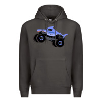 Smoke Monster Truck Megalodon Premium Hoodie - linhVisuals