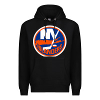 Black Ny islanders Premium Hoodie - linhVisuals