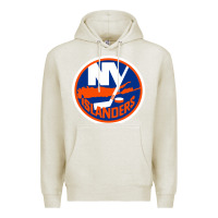 Oatmeal Heather Ny islanders Premium Hoodie - linhVisuals