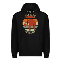 Black say less do lesser funny sloth Premium Hoodie - linhVisuals