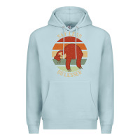 Blue Mist say less do lesser funny sloth Premium Hoodie - linhVisuals