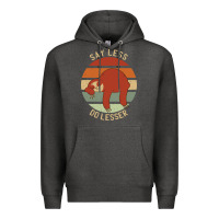 Charcoal Heather say less do lesser funny sloth Premium Hoodie - linhVisuals