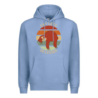Colony Blue say less do lesser funny sloth Premium Hoodie - linhVisuals