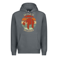 Rock say less do lesser funny sloth Premium Hoodie - linhVisuals