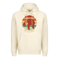 Sandshell say less do lesser funny sloth Premium Hoodie - linhVisuals