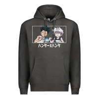 Charcoal Heather gon killua Premium Hoodie - linhVisuals