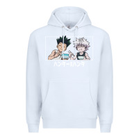 White gon killua Premium Hoodie - linhVisuals