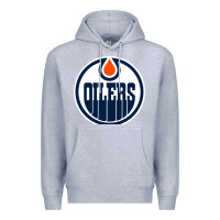 Heather Grey oilers Premium Hoodie - linhVisuals