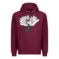 Burgundy yorkshire county cricket club Premium Hoodie - linhVisuals