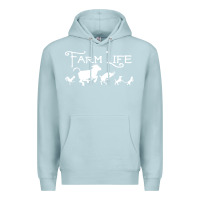 Blue Mist FARM LIFE ANIMAL Premium Hoodie - linhVisuals