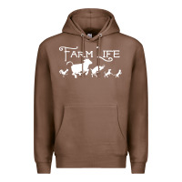 Chestnut FARM LIFE ANIMAL Premium Hoodie - linhVisuals