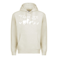 Oatmeal Heather FARM LIFE ANIMAL Premium Hoodie - linhVisuals