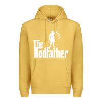 Antique Gold Fishing The Rodfather Premium Hoodie - linhVisuals