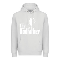 Dove Grey Fishing The Rodfather Premium Hoodie - linhVisuals