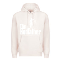 Pale Pink Fishing The Rodfather Premium Hoodie - linhVisuals