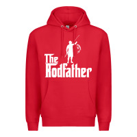 Red Fishing The Rodfather Premium Hoodie - linhVisuals
