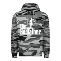 Slate Camo Fishing The Rodfather Premium Hoodie - linhVisuals