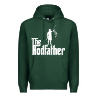 Sports Green Fishing The Rodfather Premium Hoodie - linhVisuals