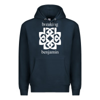 Navy BREAKING BENJAMIN - BLACK AND WHITE Premium Hoodie - linhVisuals