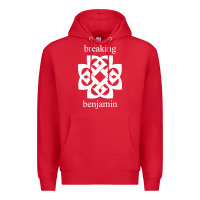 Red BREAKING BENJAMIN - BLACK AND WHITE Premium Hoodie - linhVisuals