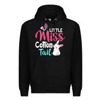 Black little miss cottontail easter Premium Hoodie - linhVisuals