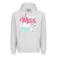 Dove Grey little miss cottontail easter Premium Hoodie - linhVisuals
