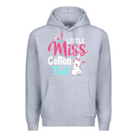 Heather Grey little miss cottontail easter Premium Hoodie - linhVisuals