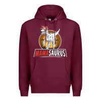 Burgundy mamasaurus Premium Hoodie - linhVisuals