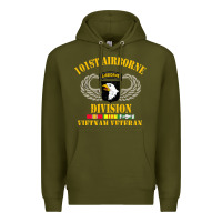 Army Green Airborne 101st division Premium Hoodie - linhVisuals