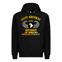Black Airborne 101st division Premium Hoodie - linhVisuals