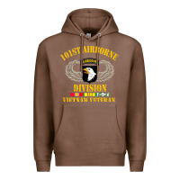 Chestnut Airborne 101st division Premium Hoodie - linhVisuals