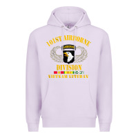 Lilac Airborne 101st division Premium Hoodie - linhVisuals