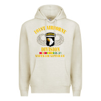Oatmeal Heather Airborne 101st division Premium Hoodie - linhVisuals